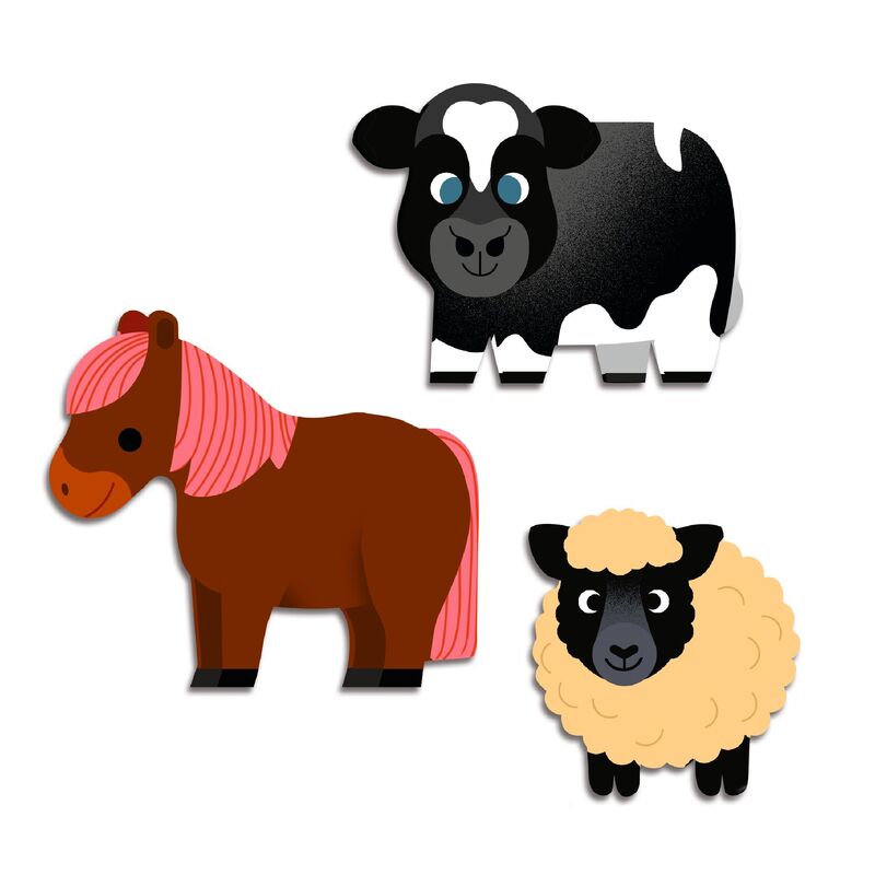 Djeco Farm Animals Toddler Sticker Set