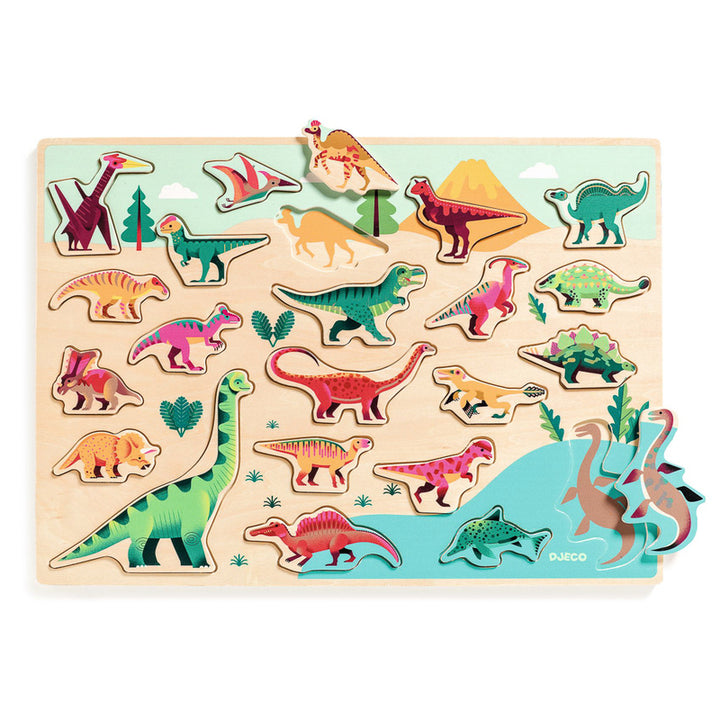 Djeco Jumbo Dinosaur Wooden Puzzle