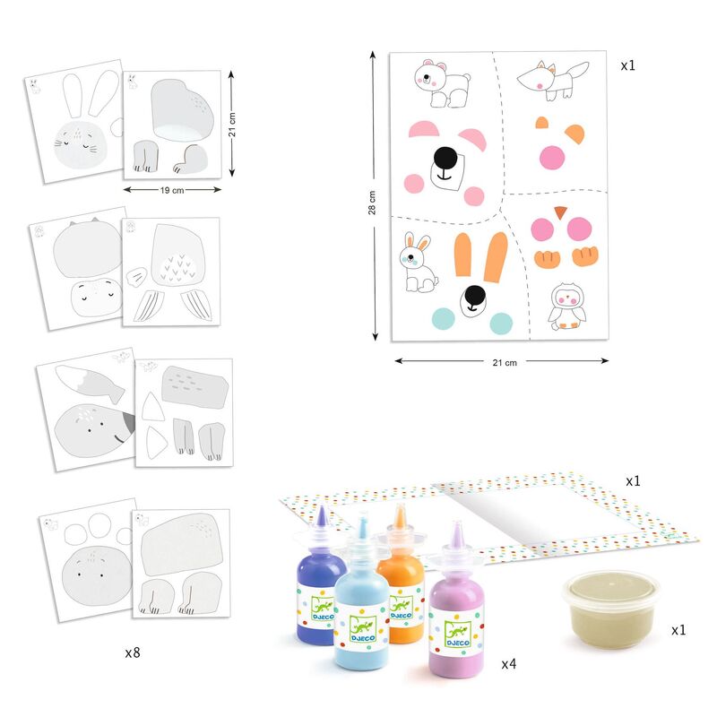 Djeco Toddler Messy Fun Painting Set