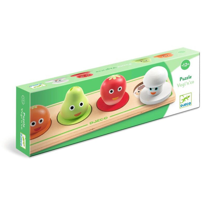 Djeco Vegie 'n' Co Wooden Toddler Puzzle