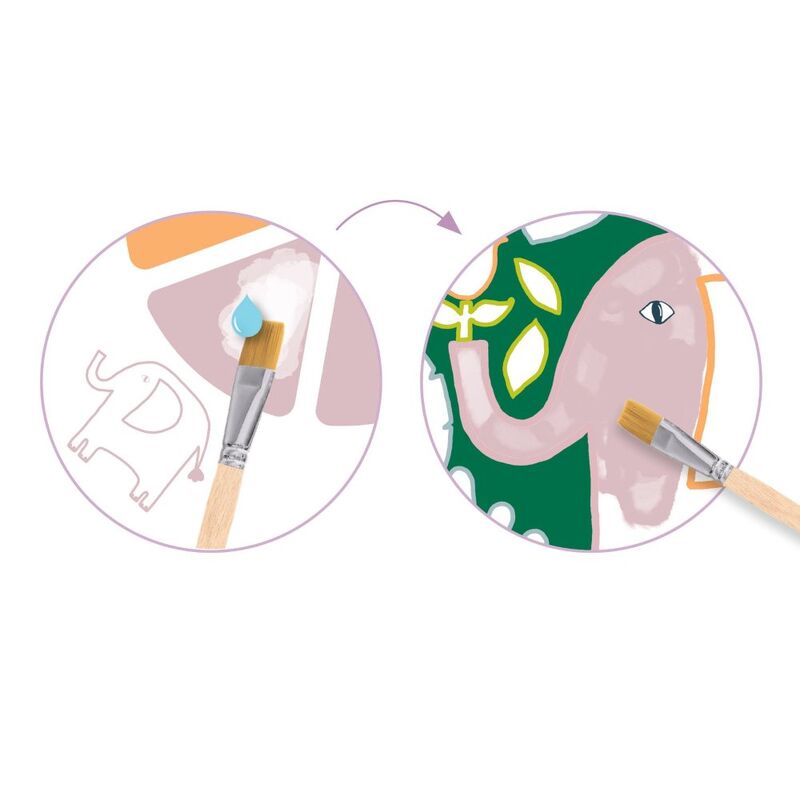 Djeco Wild Ones Animal Painting Set with Palette