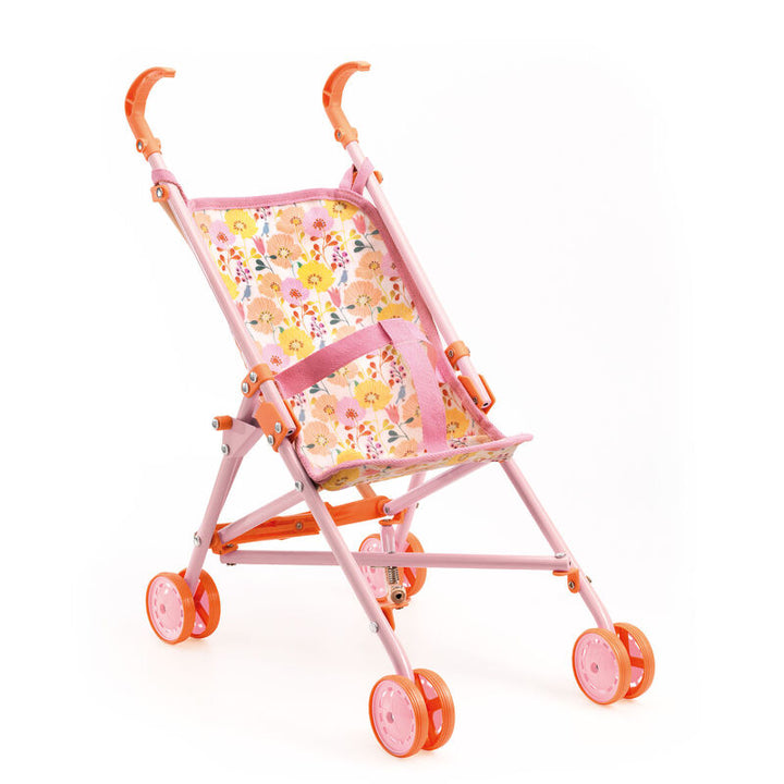 Pomea Pink Flower Doll Stroller