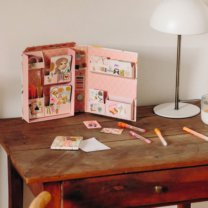 Tinou Stationery Cabinet Kit - PInk Fashion