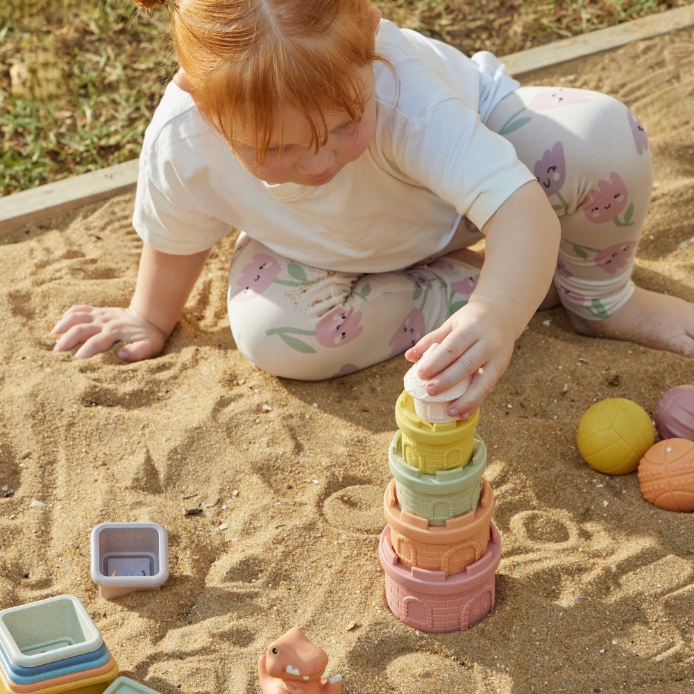 Eco-Friendly Castle Stacker Play Set