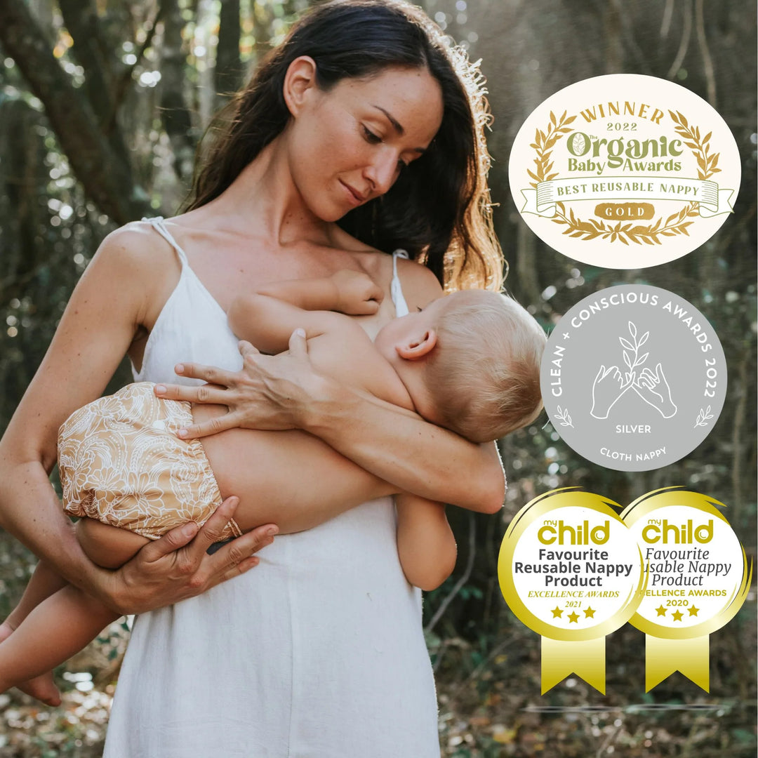 EcoNaps Snow White Bamboo Nursing Pads | 3 Sets