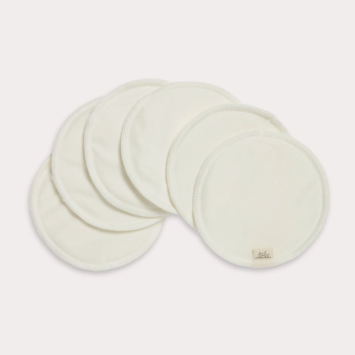 EcoNaps Snow White Bamboo Nursing Pads | 3 Sets