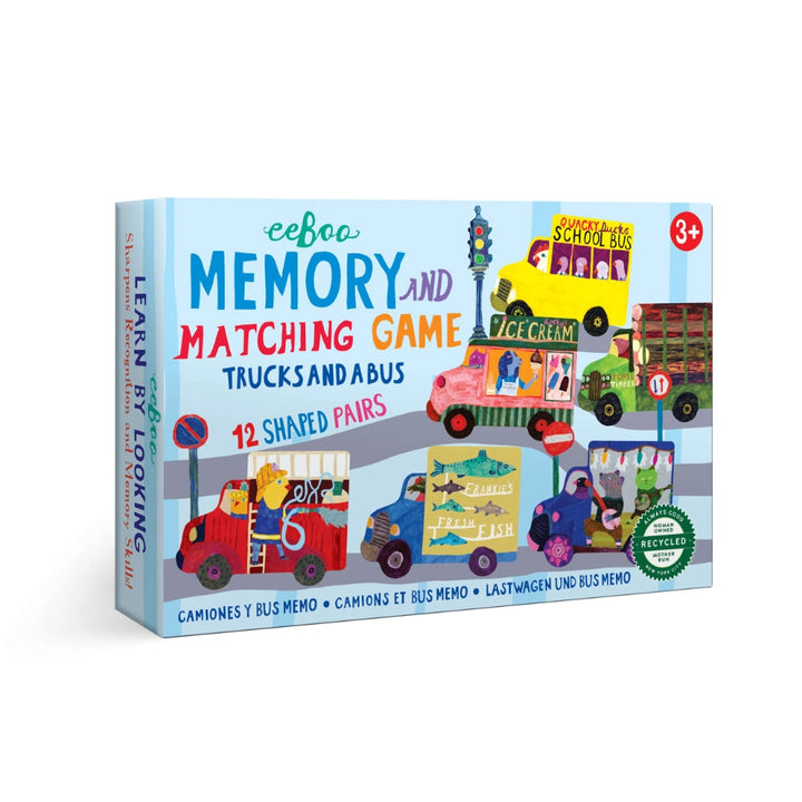 Eeboo Memory & Matching Game - Trucks & Buses