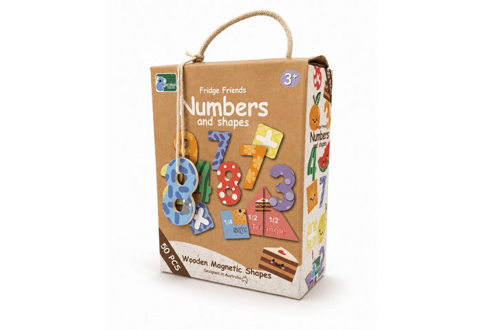 Fridge Friends 50 Piece Magnet Set - Magnetic Numbers and Shapes