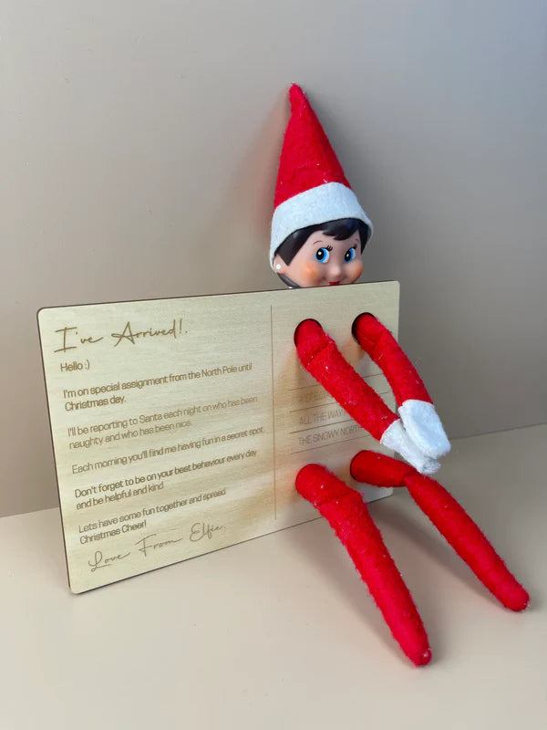 Elf Postcard "I've Arrived!" - Elf on the Shelf Prop