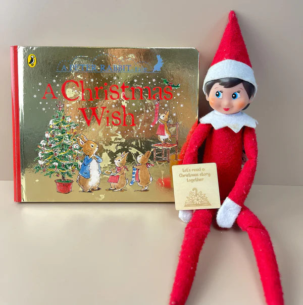 Elf on the Shelf Timber Tile Pack - 24 Days of Christmas Elf Ideas