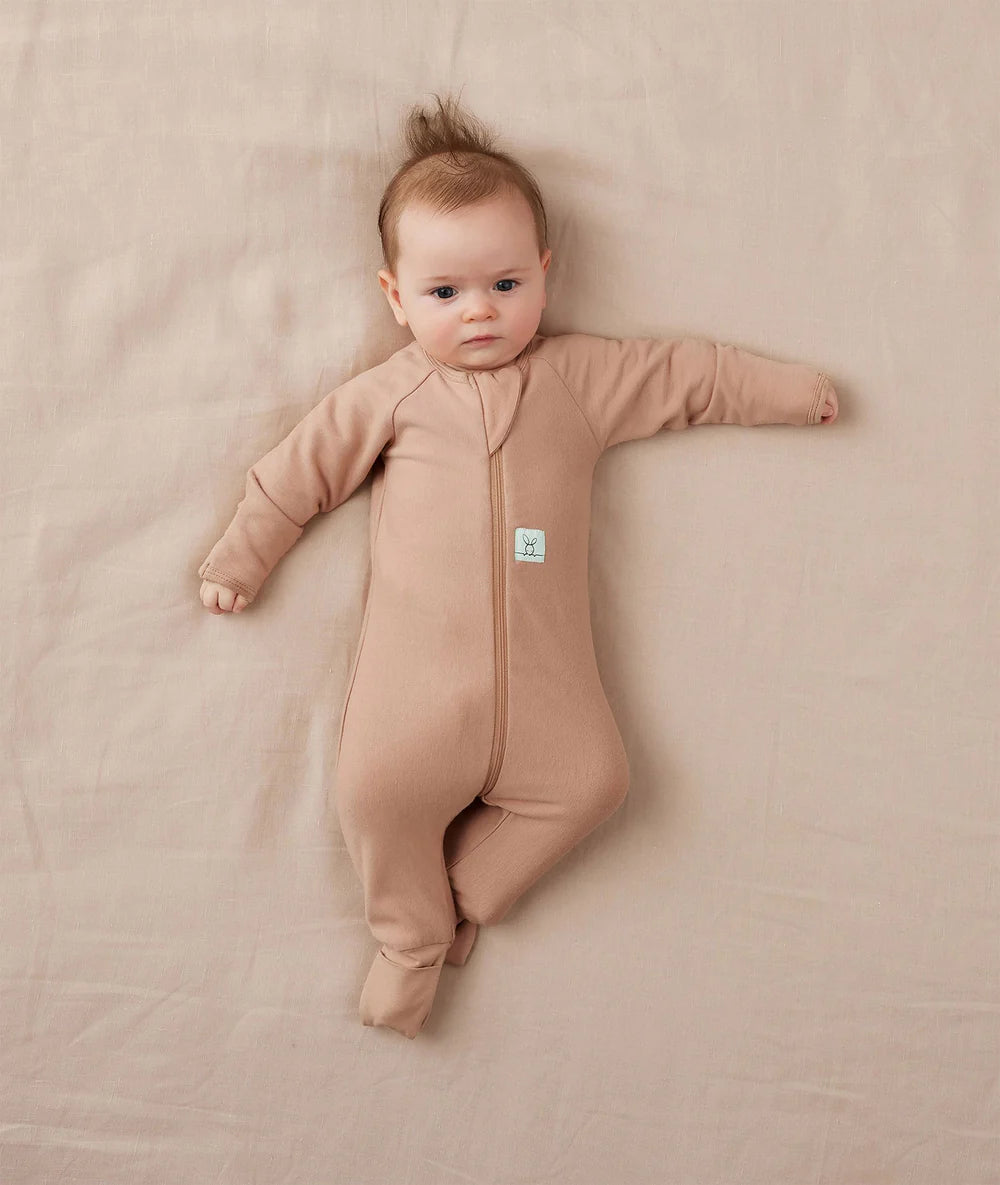 ergoPouch Layer | Long Sleeve Zip Bodysuit 1.0 TOG - Latte