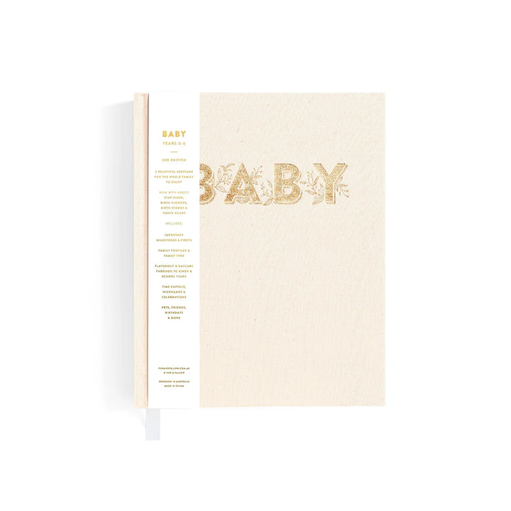 Fox & Fallow Mini Baby Book - Oatmeal