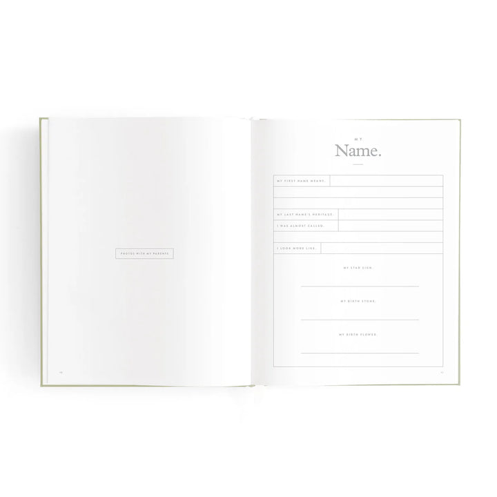 Fox & Fallow Mini Baby Book - Oatmeal