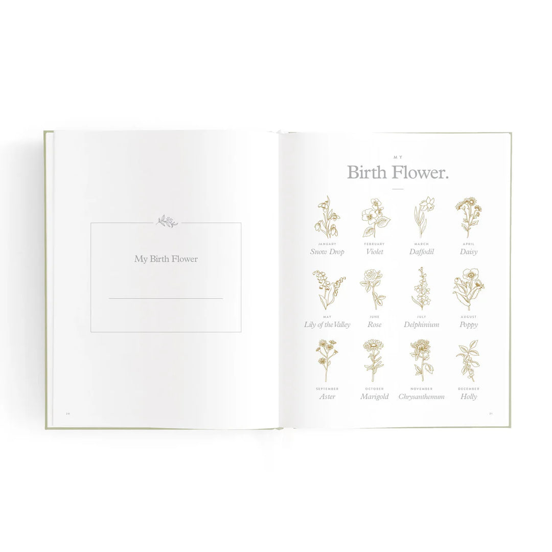 Fox & Fallow Mini Baby Book - Oatmeal