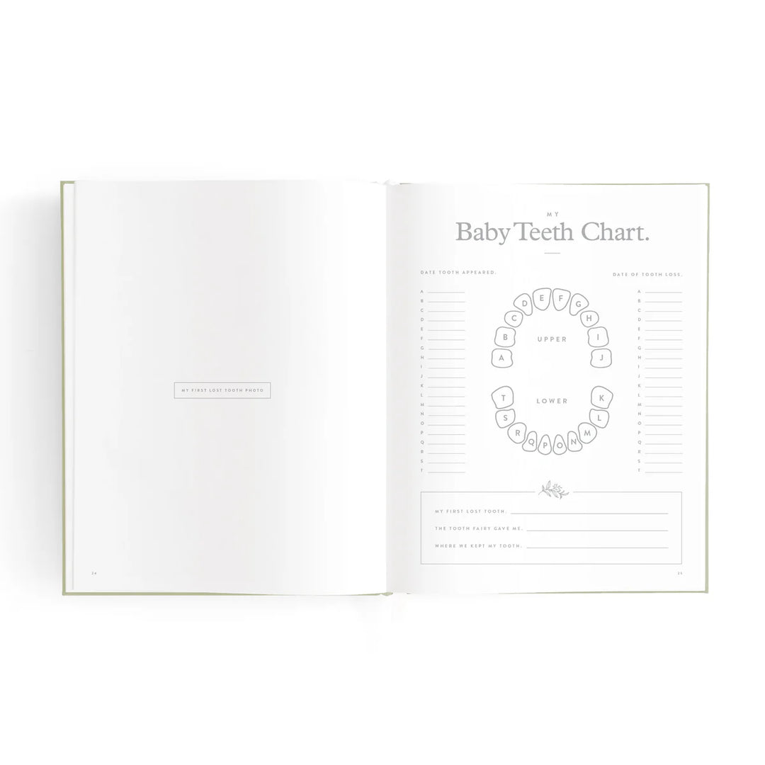 Fox & Fallow Mini Baby Book - Oatmeal