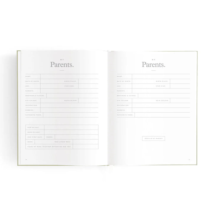 Fox & Fallow Mini Baby Book - Oatmeal