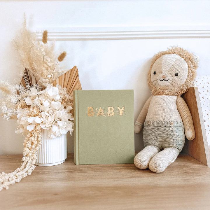 Fox & Fallow Mini Baby Book - Sage