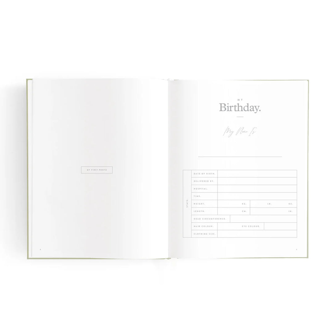 Fox & Fallow Mini Baby Book - Oatmeal