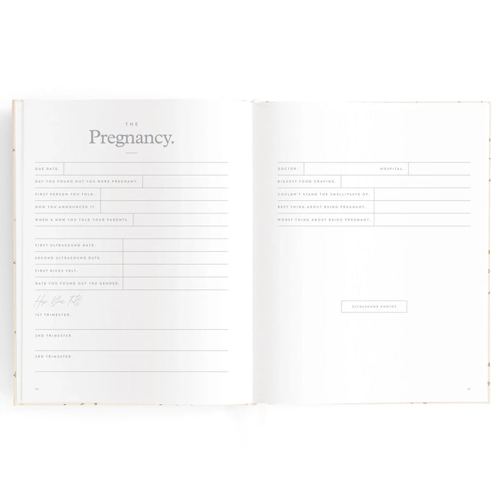 Baby Record Book - Broderie