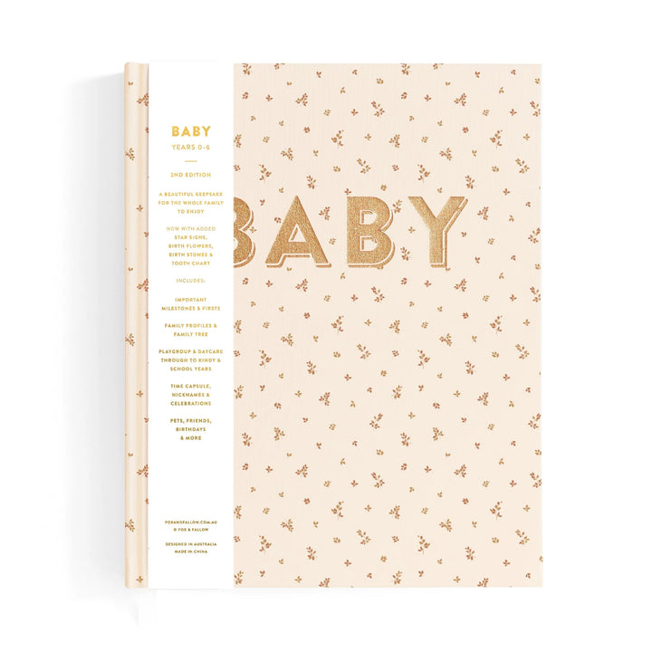 Baby Record Book - Broderie