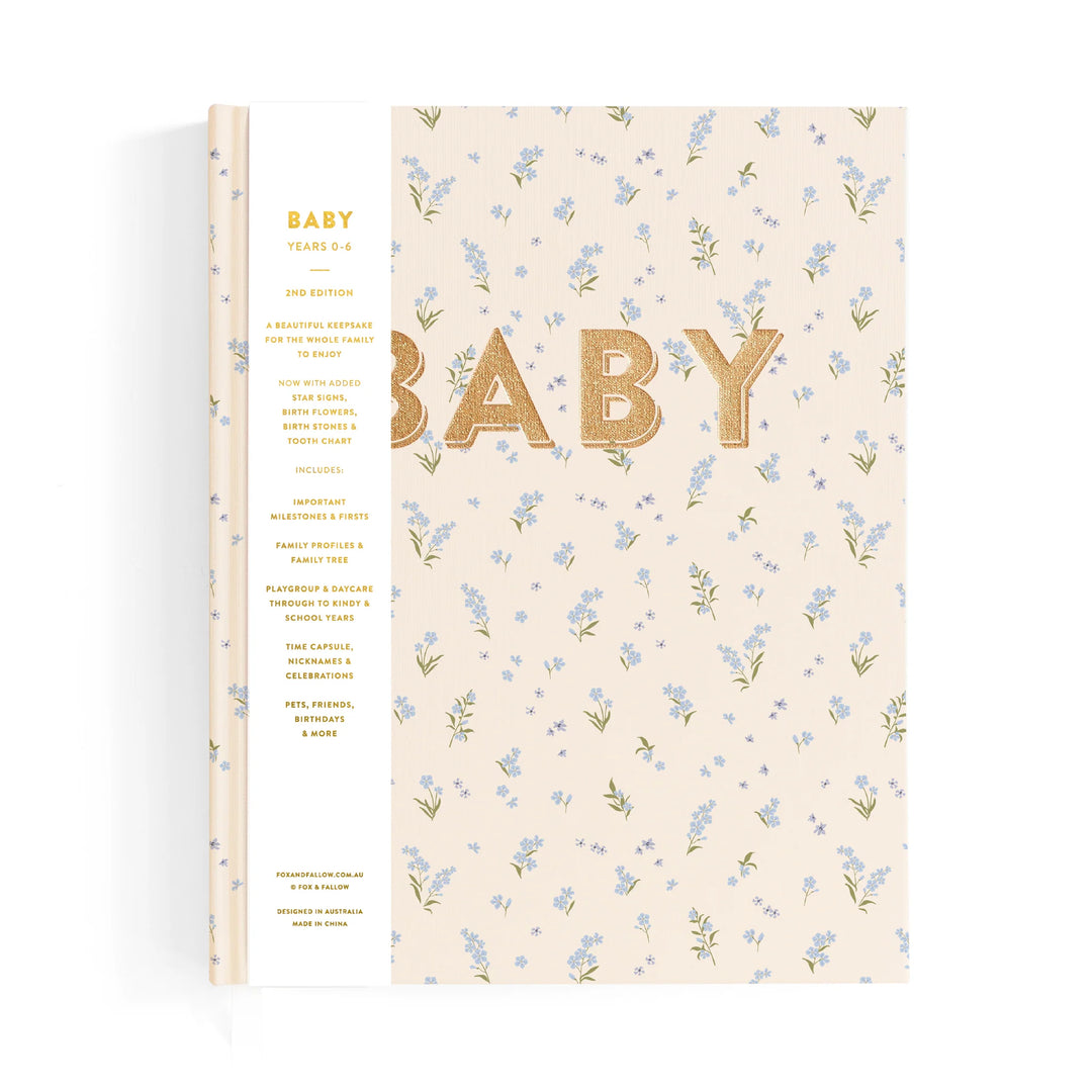 Baby Record Book - Forget-Me-Not
