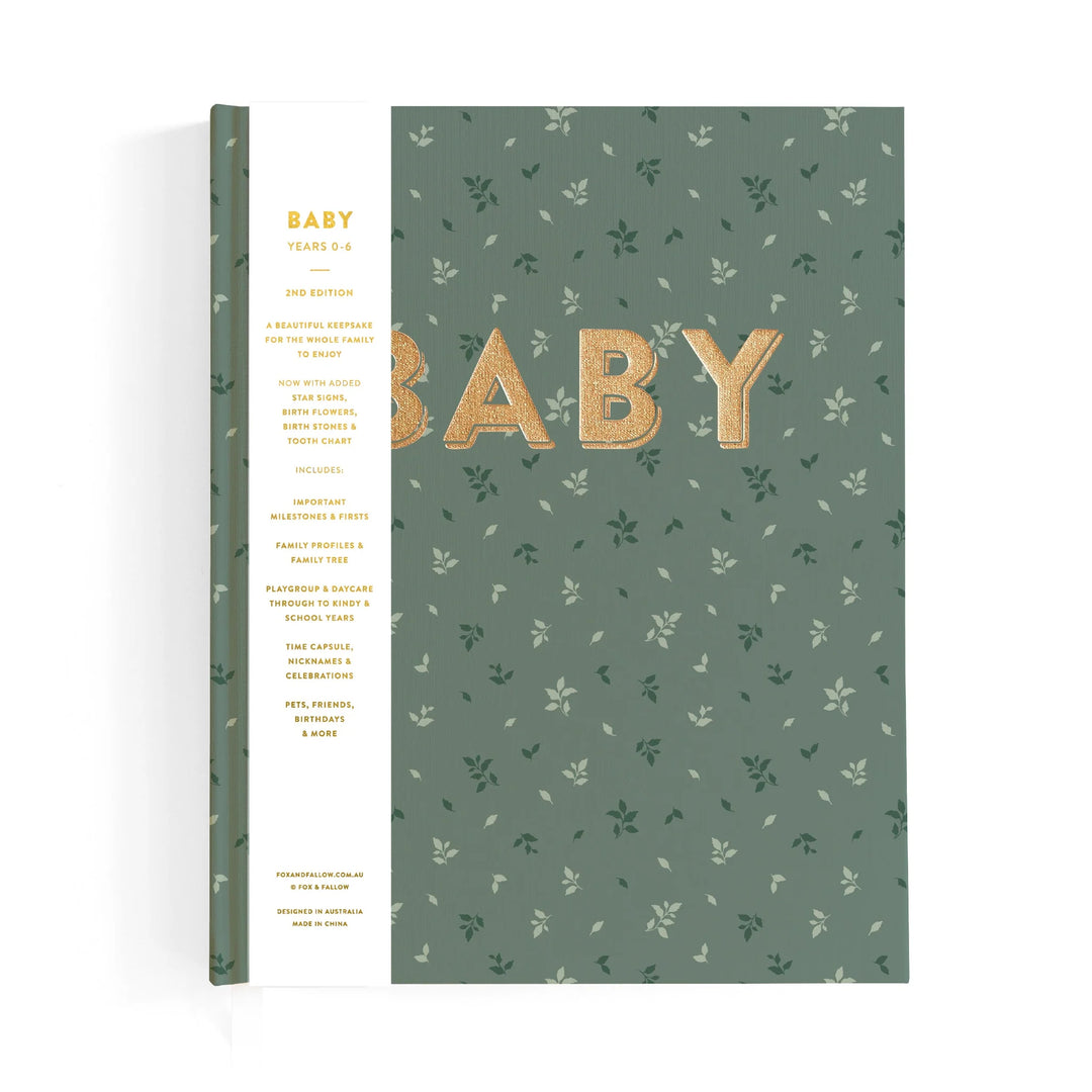 Fox & Fallow Baby Record Book - Pine