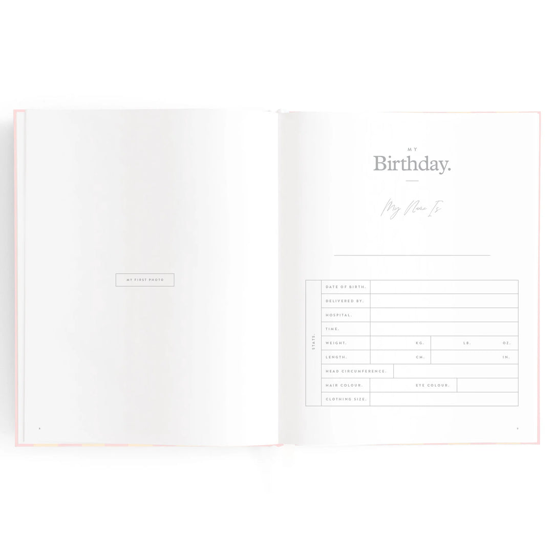 Fox & Fallow Baby Record Book - Petal Stripe