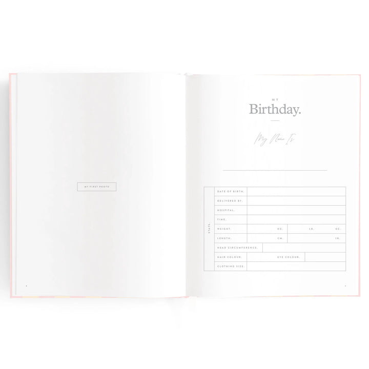 Fox & Fallow Baby Record Book - Petal Stripe