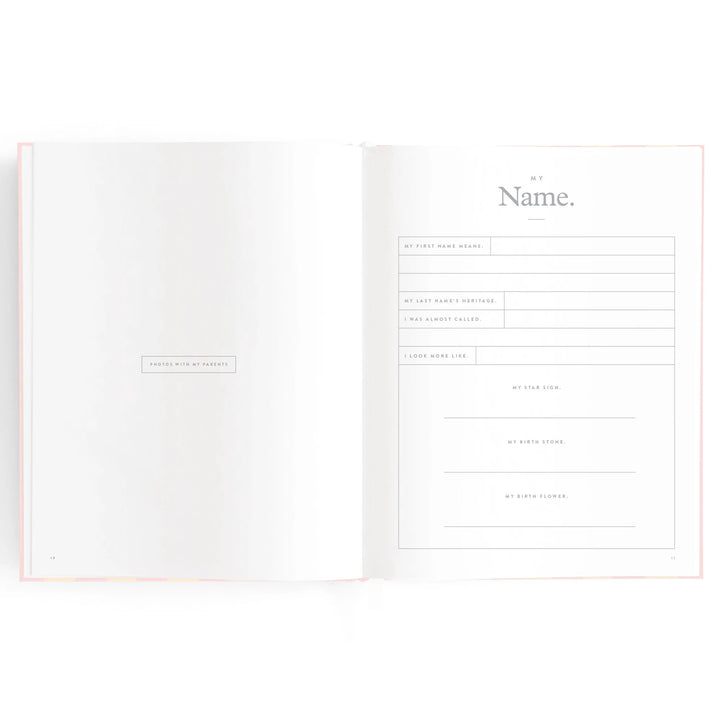 Fox & Fallow Baby Record Book - Petal Stripe