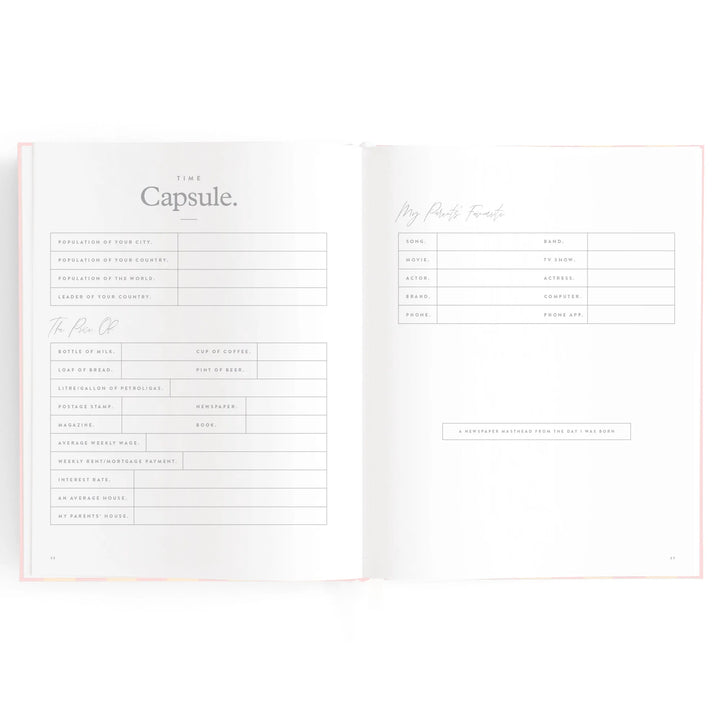 Fox & Fallow Baby Record Book - Petal Stripe