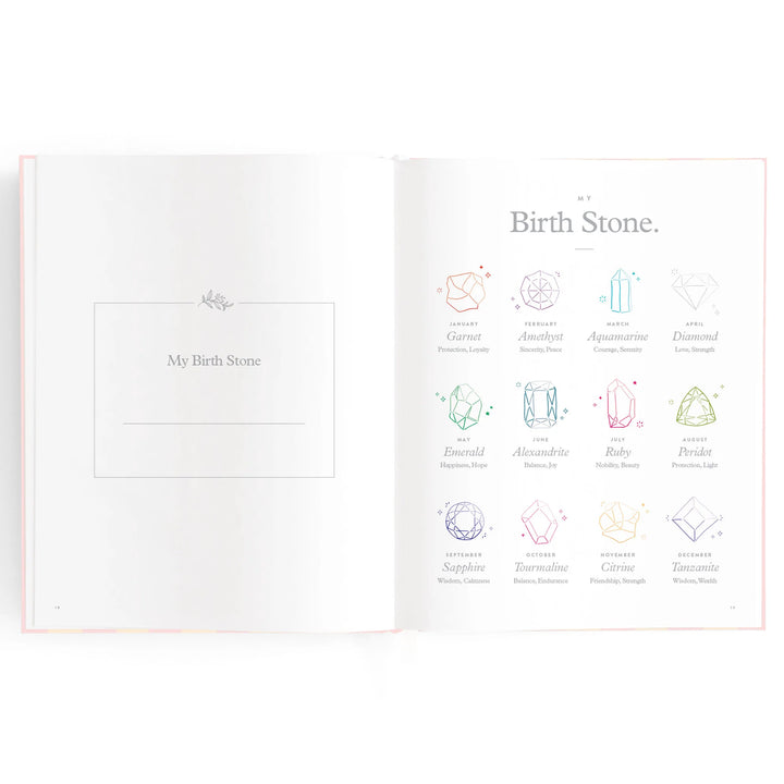 Fox & Fallow Baby Record Book - Petal Stripe