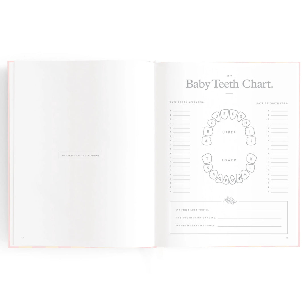 Fox & Fallow Baby Record Book - Petal Stripe