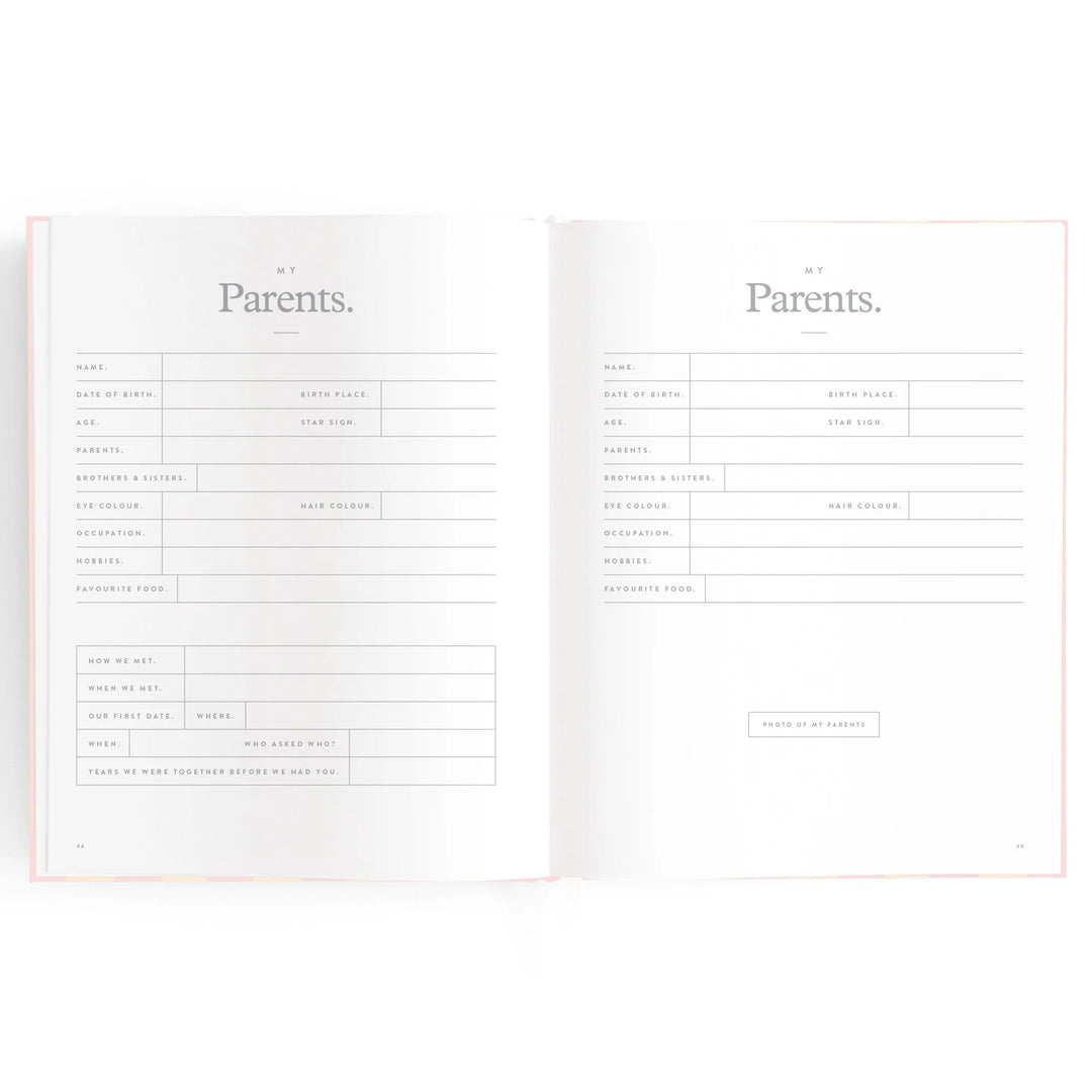 Fox & Fallow Baby Record Book - Petal Stripe