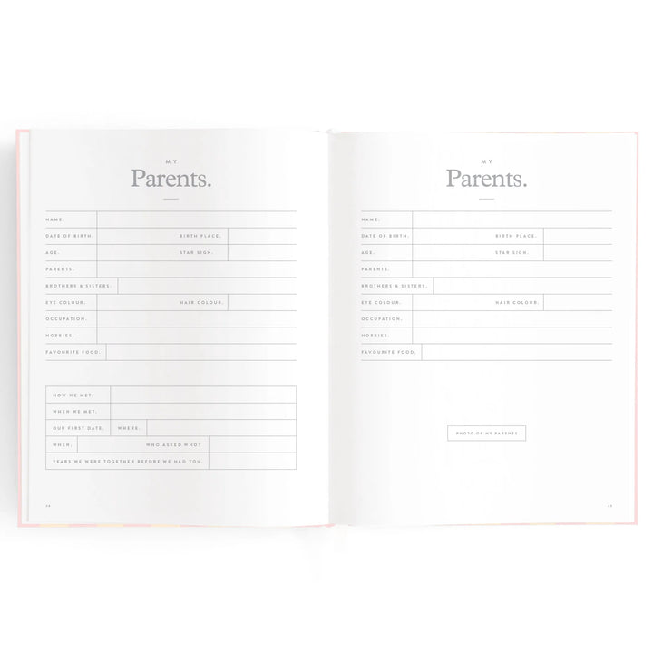 Fox & Fallow Baby Record Book - Petal Stripe