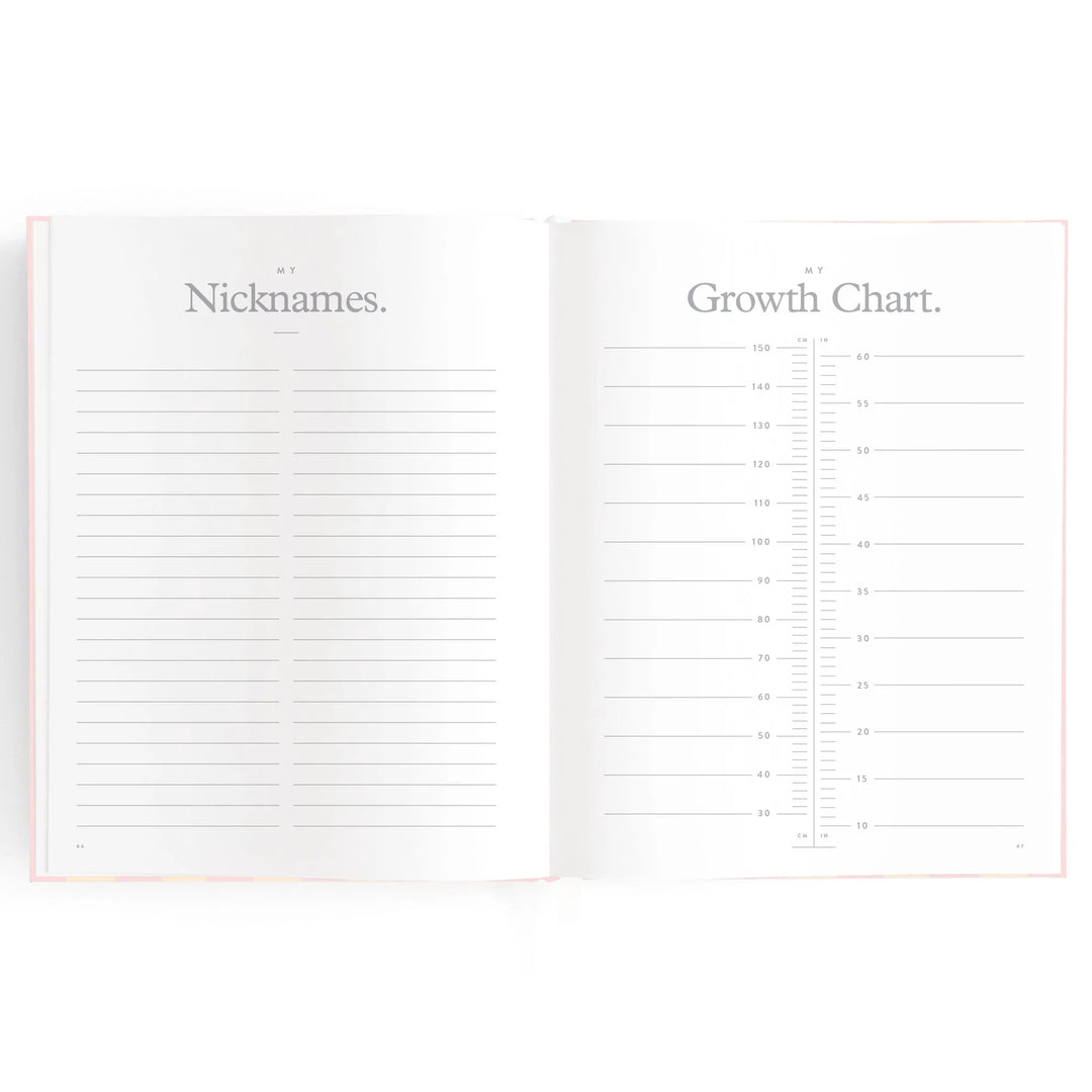 Fox & Fallow Baby Record Book - Petal Stripe
