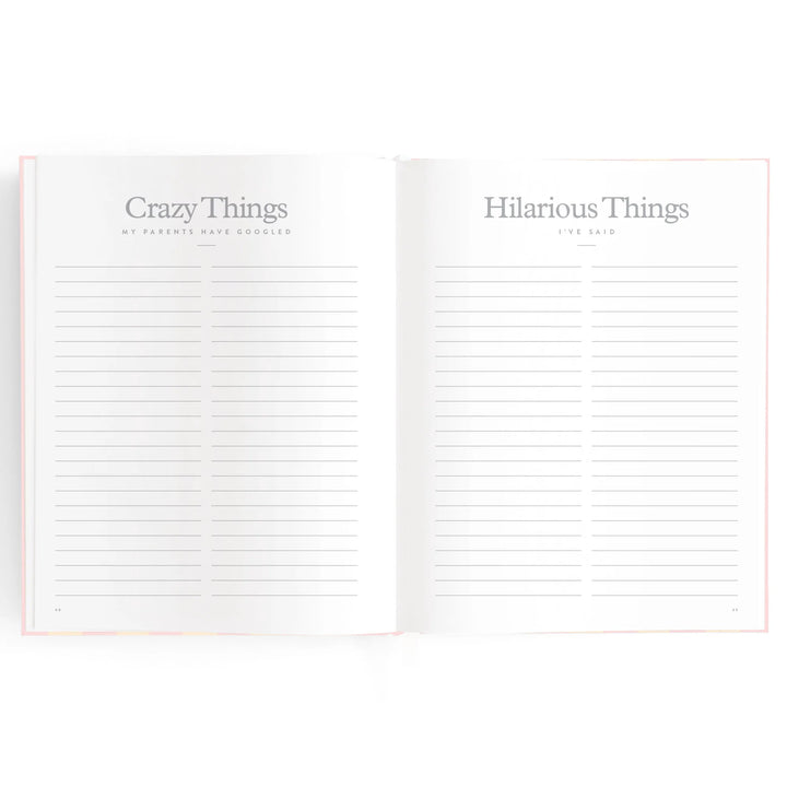 Fox & Fallow Baby Record Book - Petal Stripe