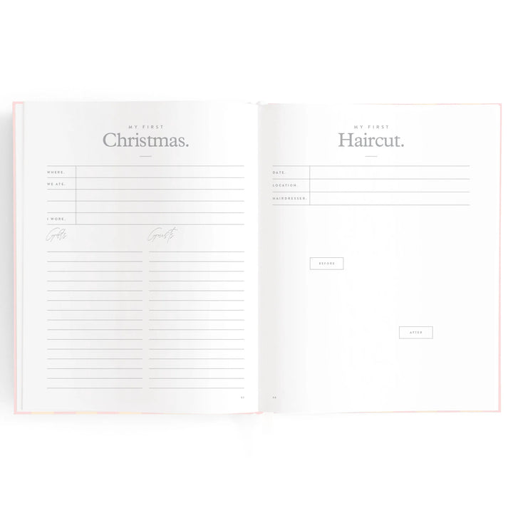 Fox & Fallow Baby Record Book - Petal Stripe