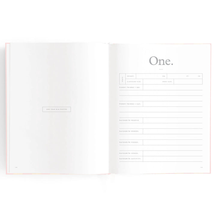 Fox & Fallow Baby Record Book - Petal Stripe