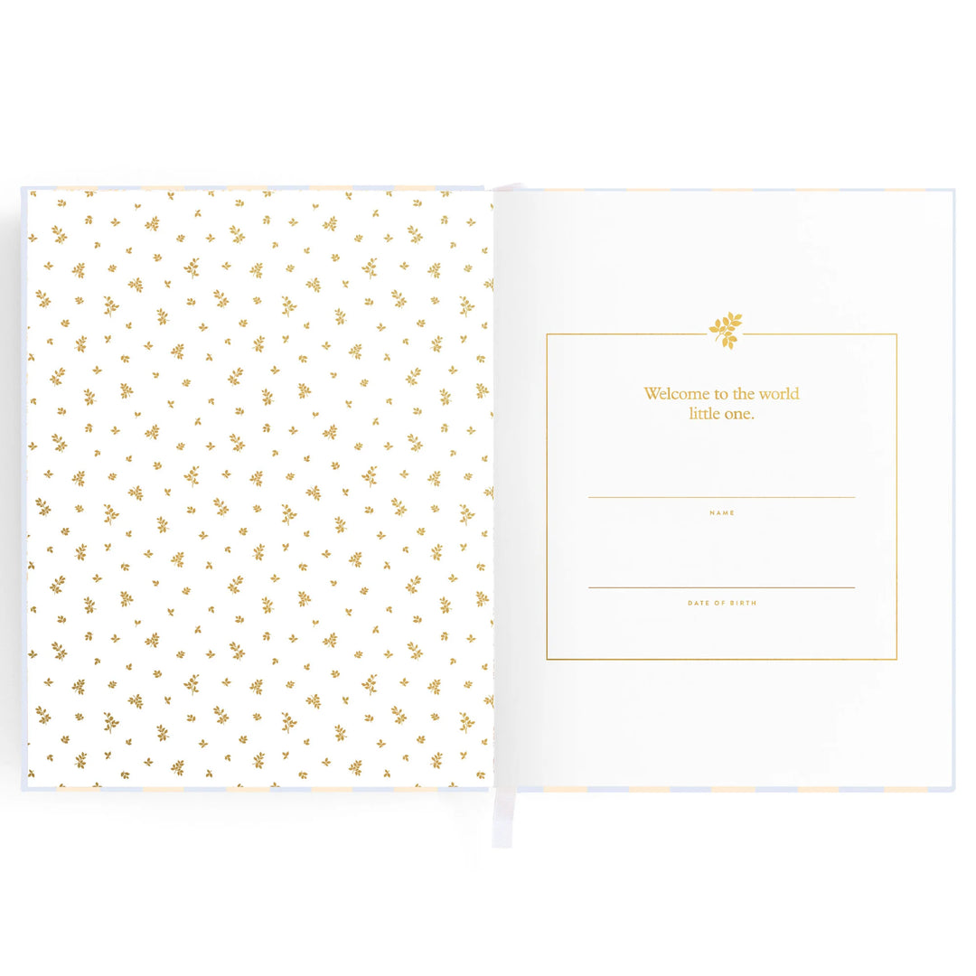 Fox & Fallow Baby Record Book - Cloud Stripe