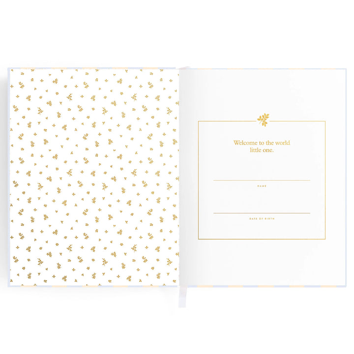 Fox & Fallow Baby Record Book - Cloud Stripe