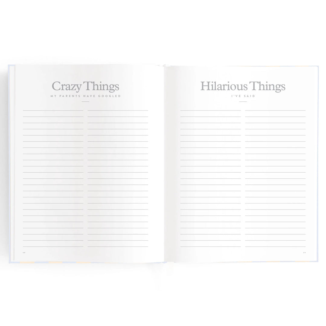 Fox & Fallow Baby Record Book - Cloud Stripe