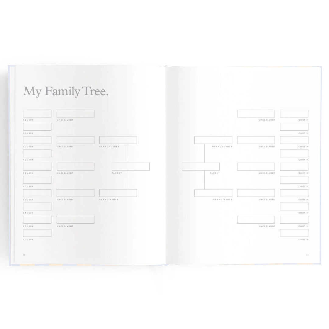 Fox & Fallow Baby Record Book - Cloud Stripe