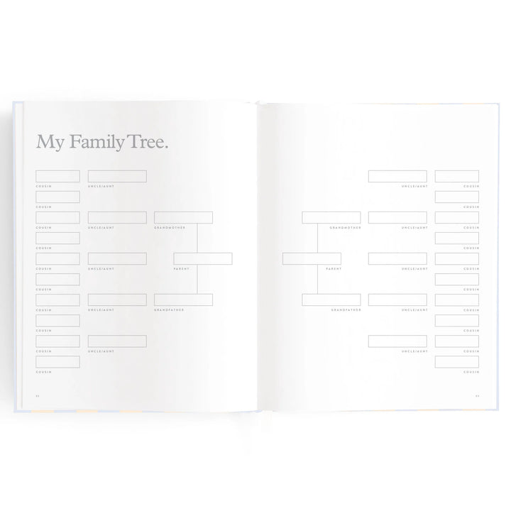 Fox & Fallow Baby Record Book - Cloud Stripe
