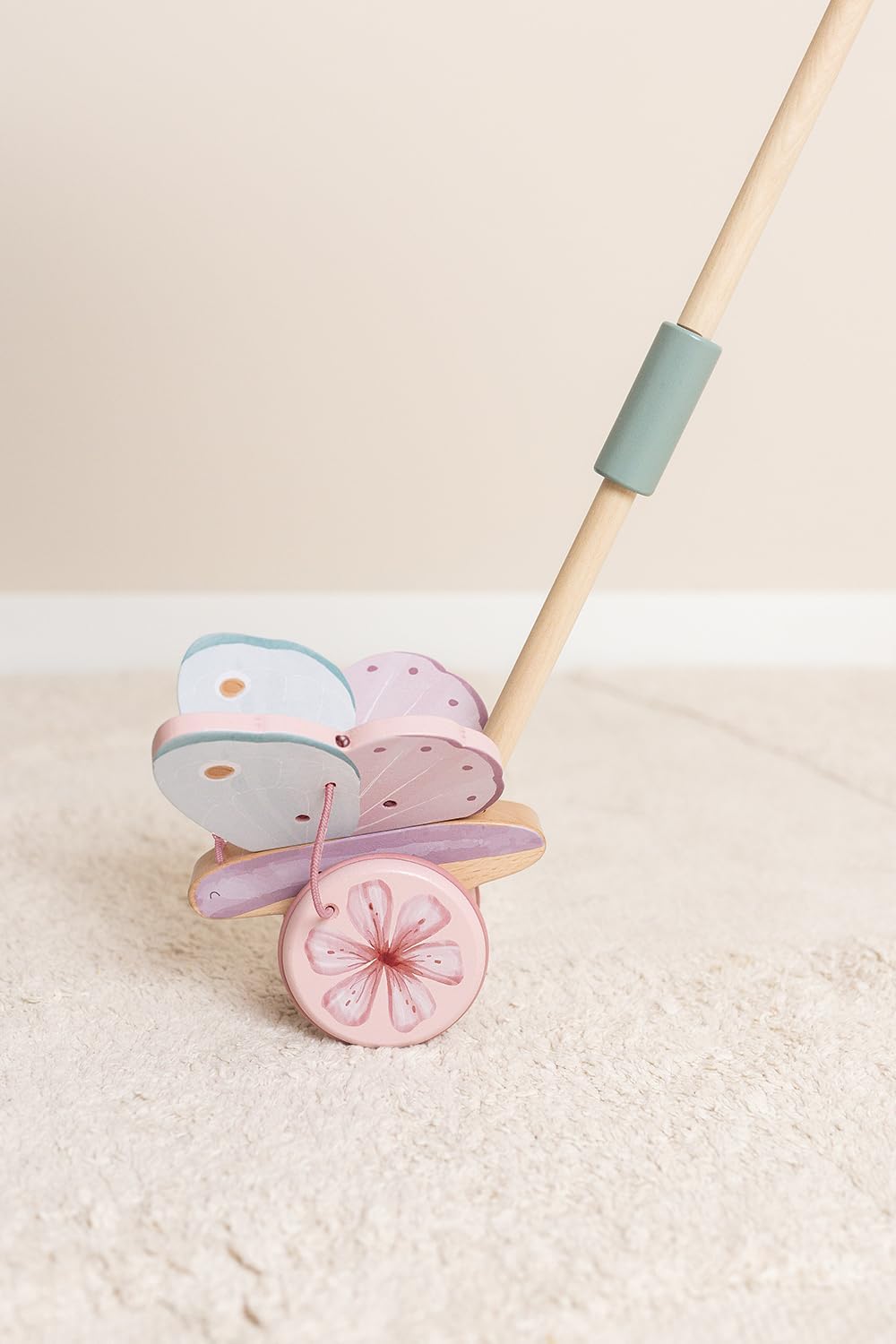 Fairy Garden Wooden Push-Along Butterfly