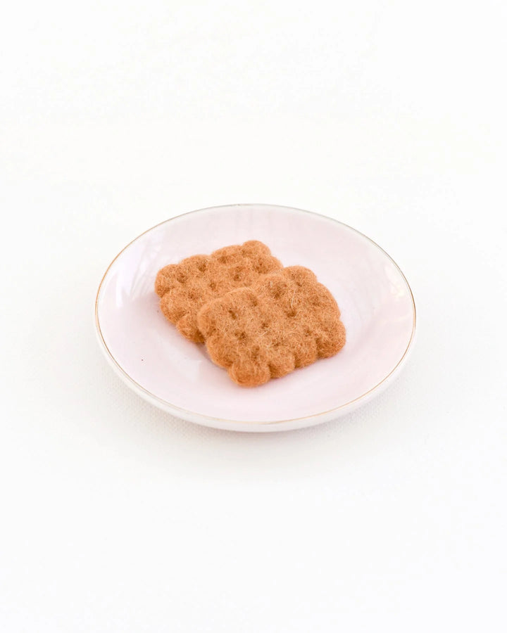 Biscuits Crackers Set of 2 Felt Play Food