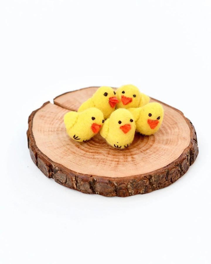 Yellow Chicks (Set of 5) Felt Toy