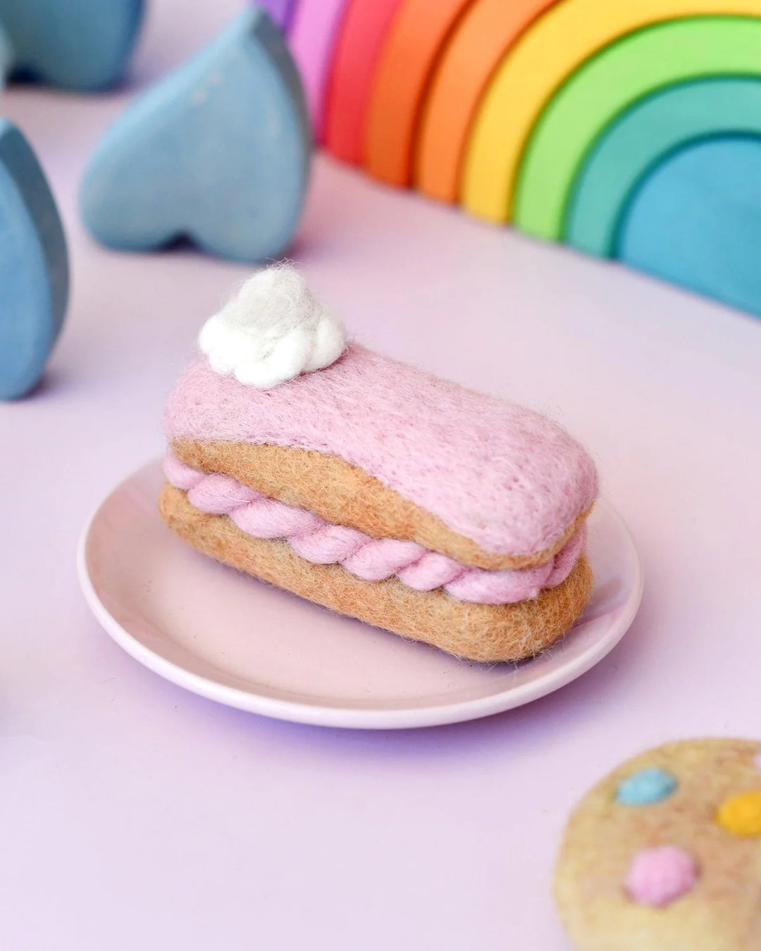 Felt Strawberry Eclair Felt Play Food