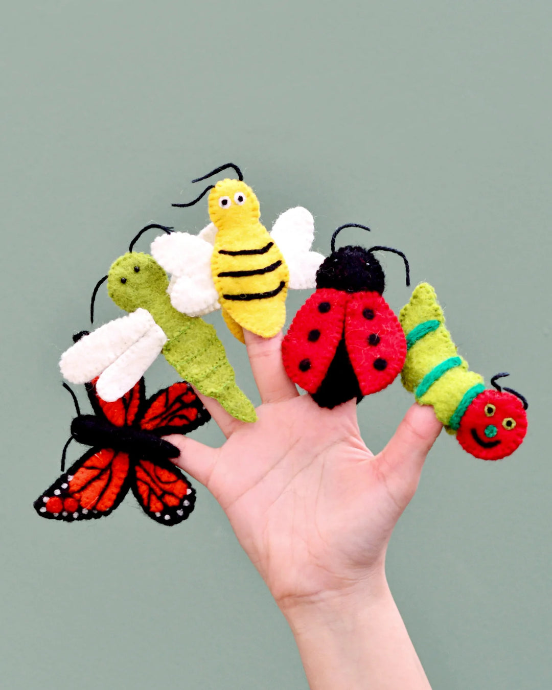 Felt Finger Puppet Set - Insects & Bugs