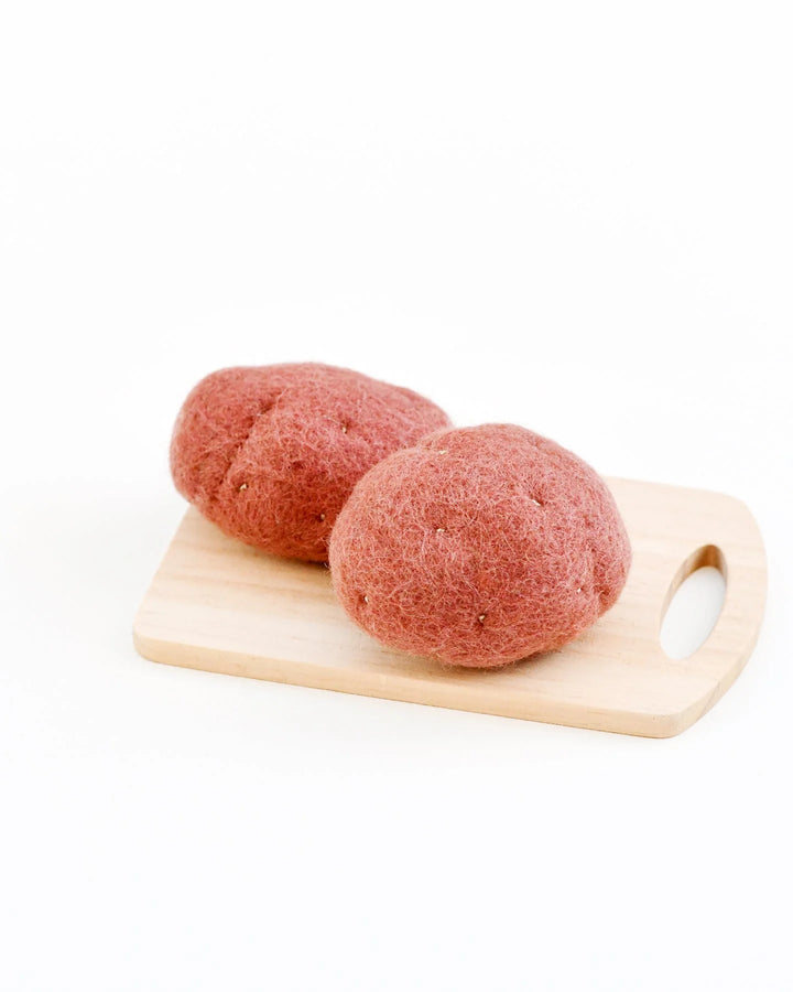 Red Potatoes Set of 2 Felt Play Food