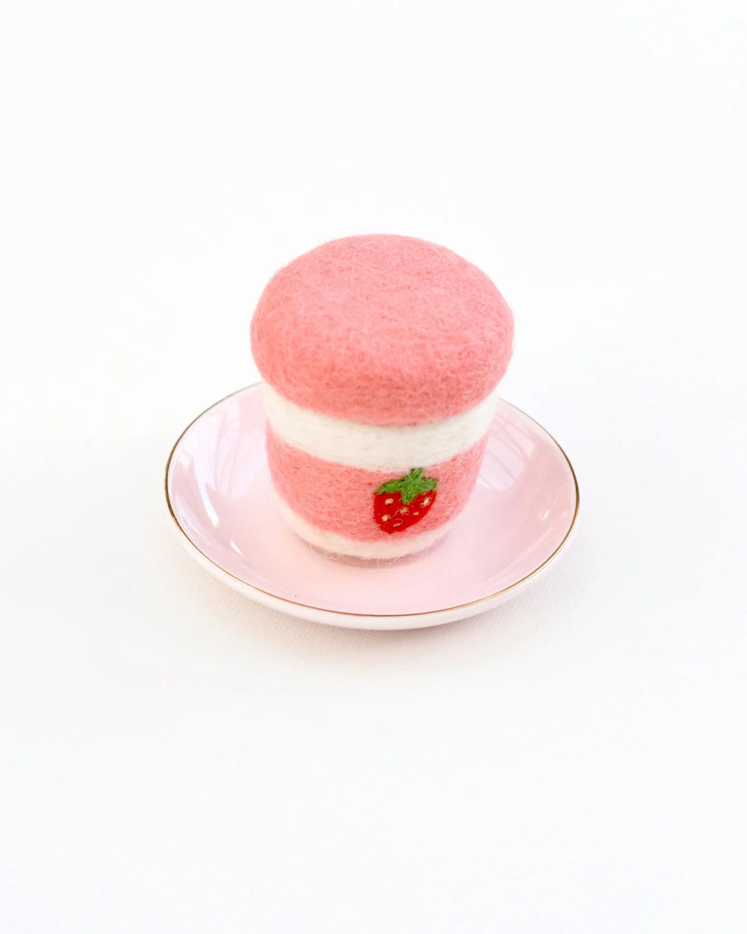 Strawberry Yoghurt Bottle Felt Play Food